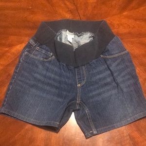 Medium Motherhood Maternity jean shorts